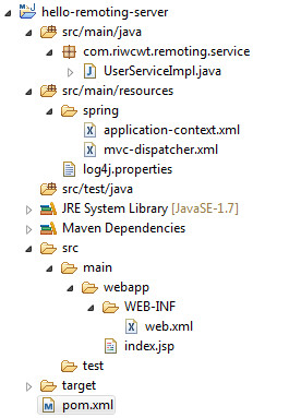 hello remoting server project